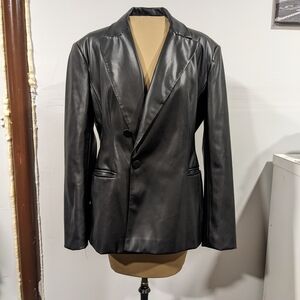 Zara Black Leather Jacket
